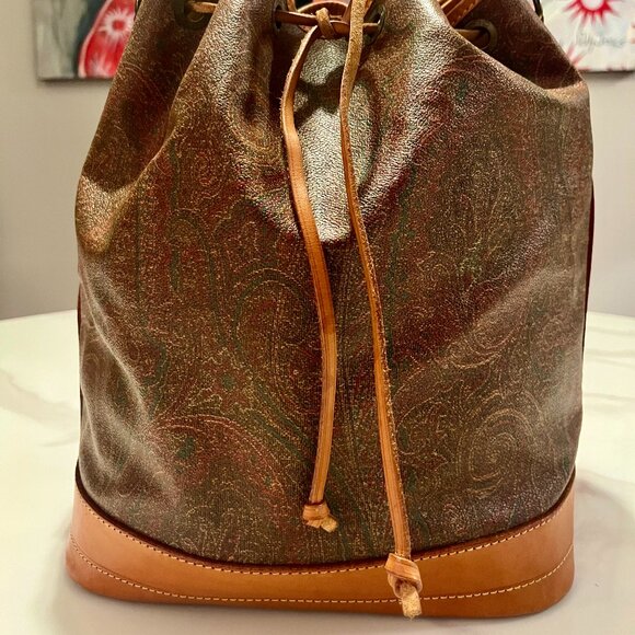 Etro Paisley Drawstring Bucket Bag - Picture 4 of 14